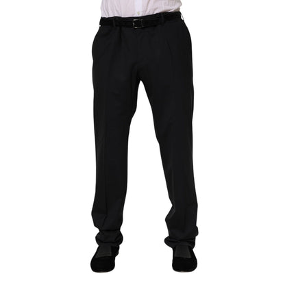 Dolce & Gabbana Black Wool Formal Dress Pants