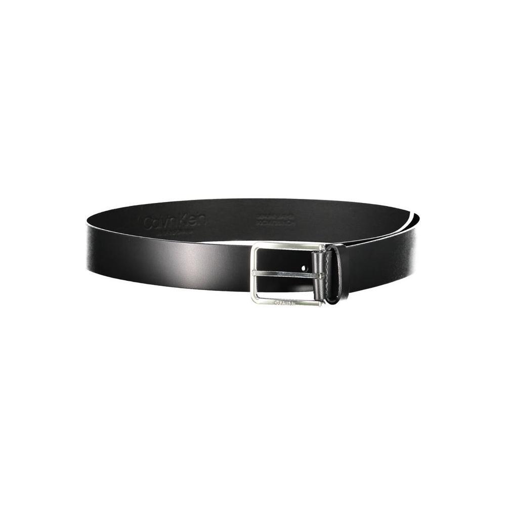 Calvin Klein Black Leather Belt CA-14018-95 CM / 38 INCHES
