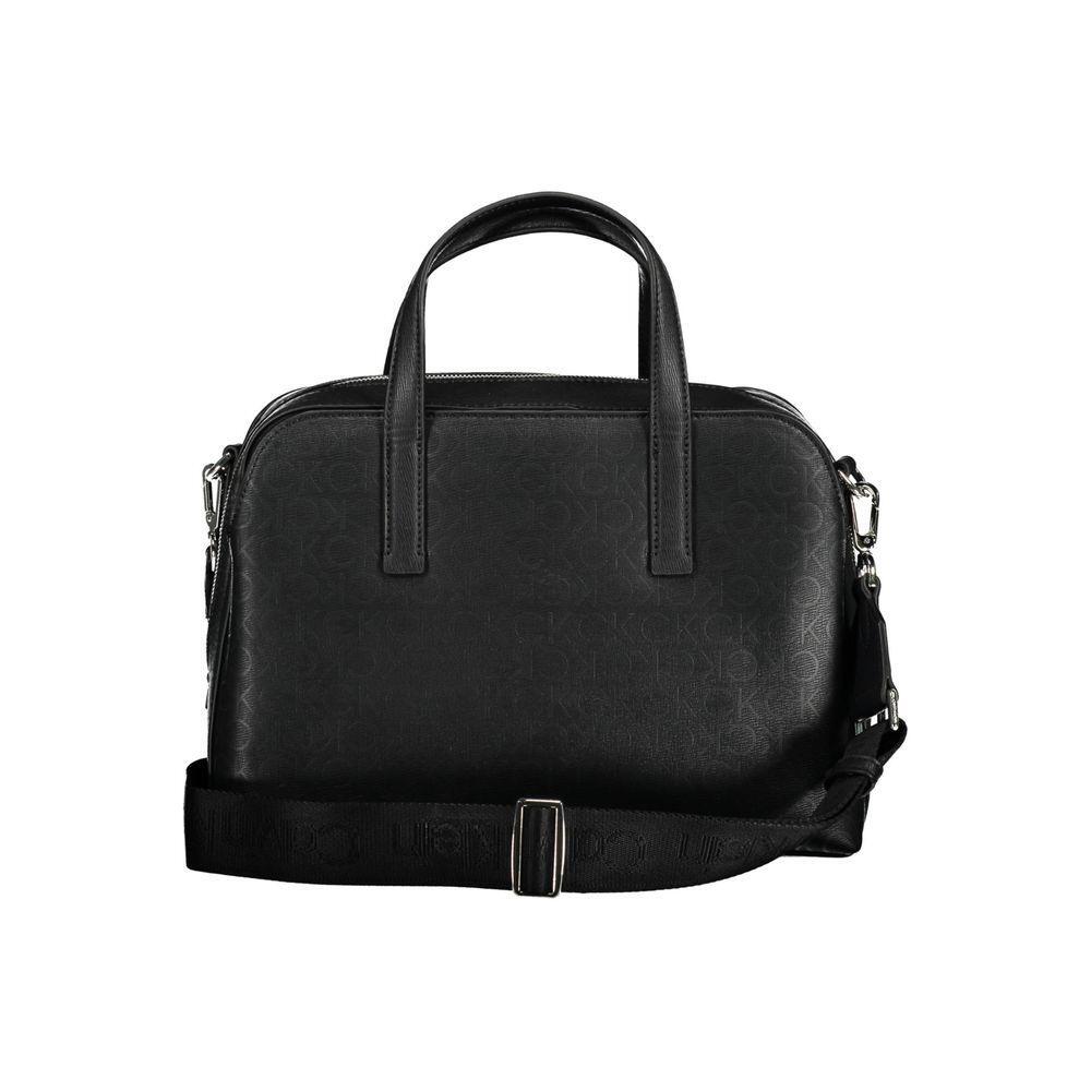 Front view with bag zipped and handles upright.