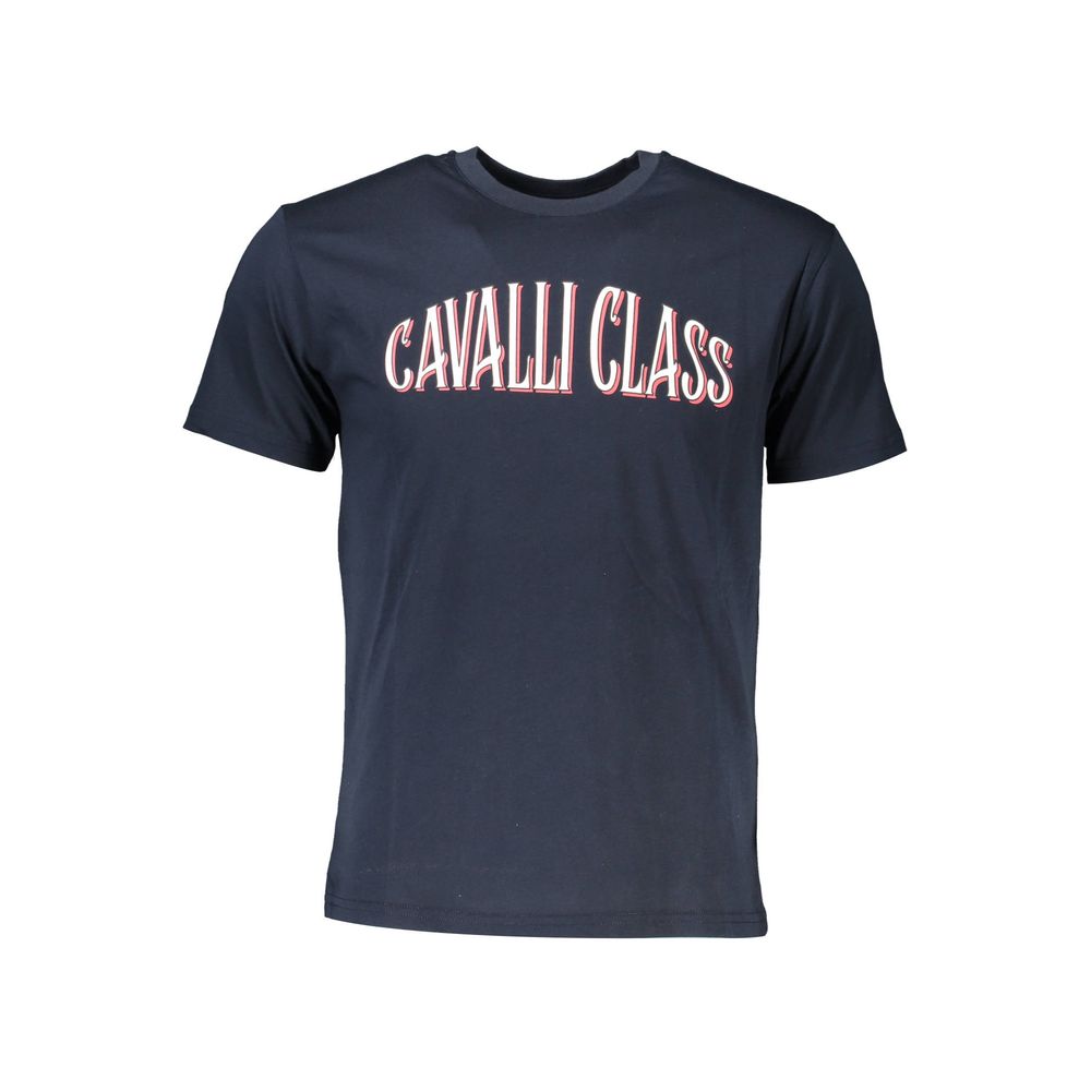 Cavalli Class Blue Cotton T-Shirt