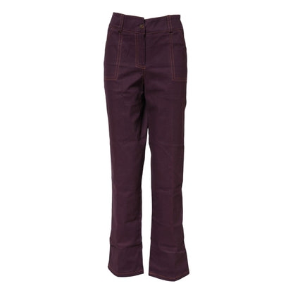 BENCIVENGA Purple High Waisted Tapered Pants