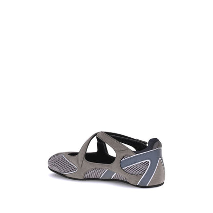 The Attico Gray Polyethylene Ballet Flats