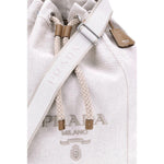 Prada Linen Bucket Bag PR2VY011VOOO2CX9F0018BB
