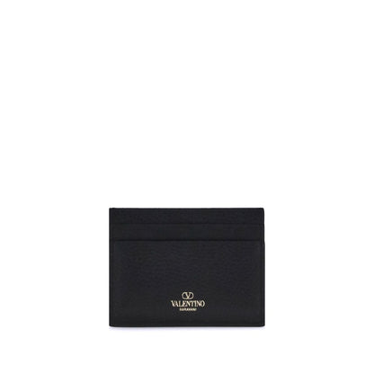 Valentino Garavani Black Calf Leather Bos Taurus Wallet
