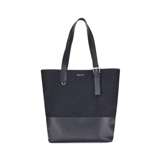 Alexander McQueen Black Fabric Shoulder Bag