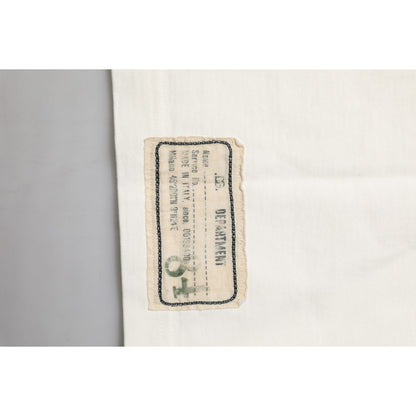 Dolce & Gabbana White Love Peace Cotton Men Crew Neck T-shirt