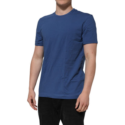 Dolce & Gabbana Blue Cotton Men Round Neck Underwear T-shirt