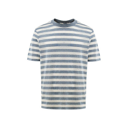 Gran Sasso Blue Cotton T-Shirt