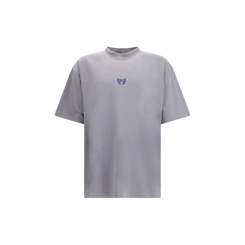 Balenciaga Gray Cotton T-Shirt