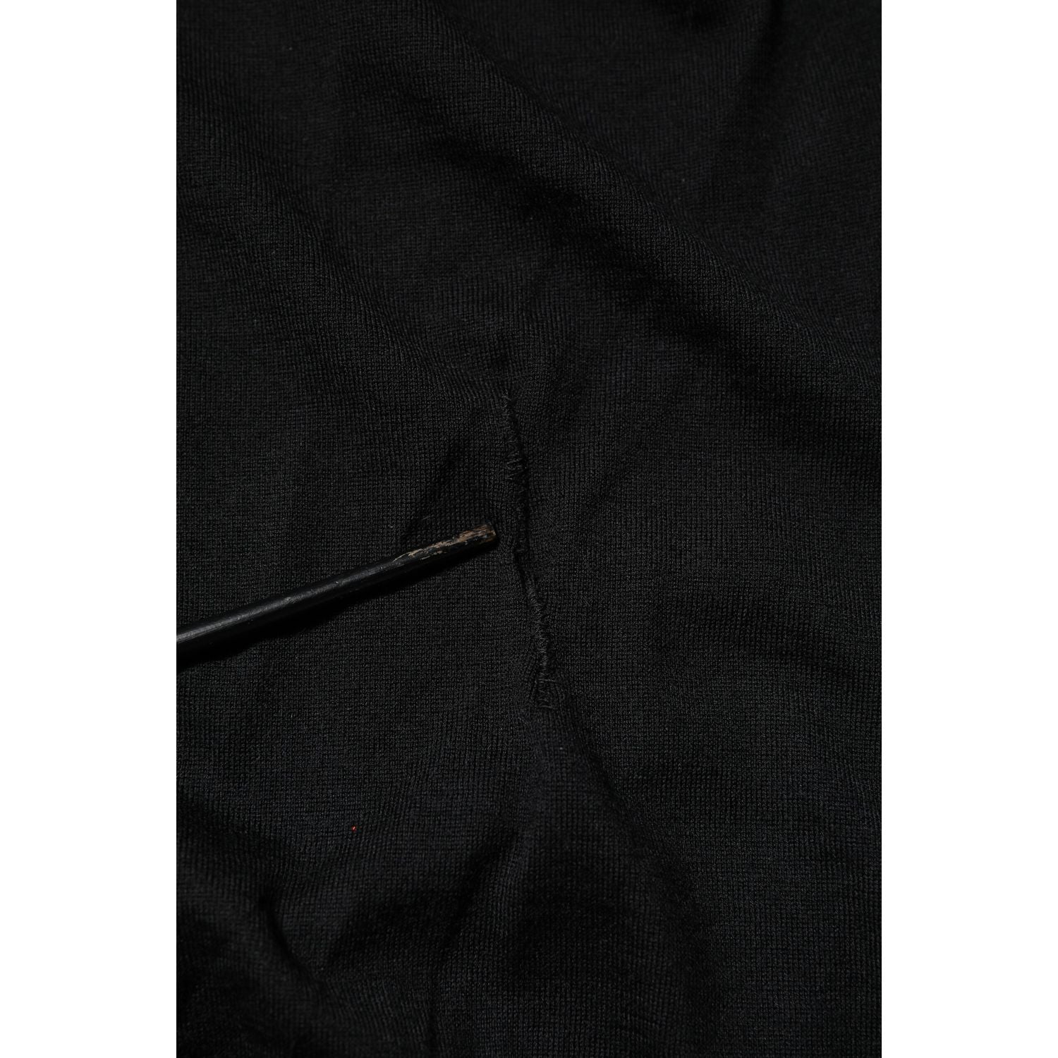 Dolce & Gabbana Black Cashmere V-Neck Long Sleeves T-shirt