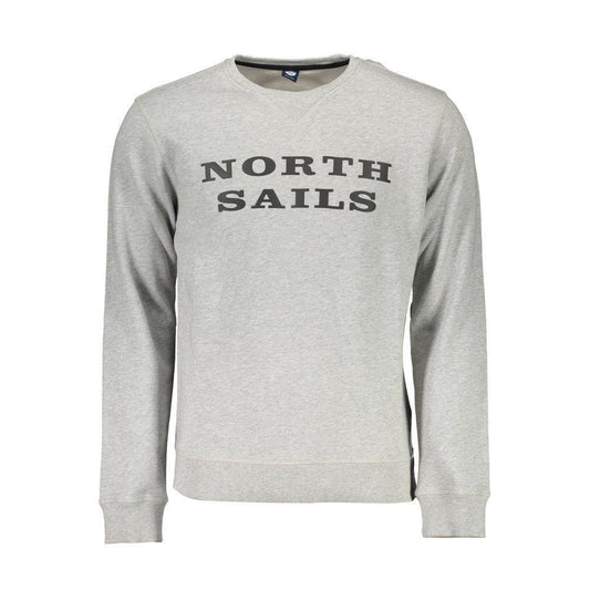 North Sails Gray Cotton Sweater NO-5383-XXL