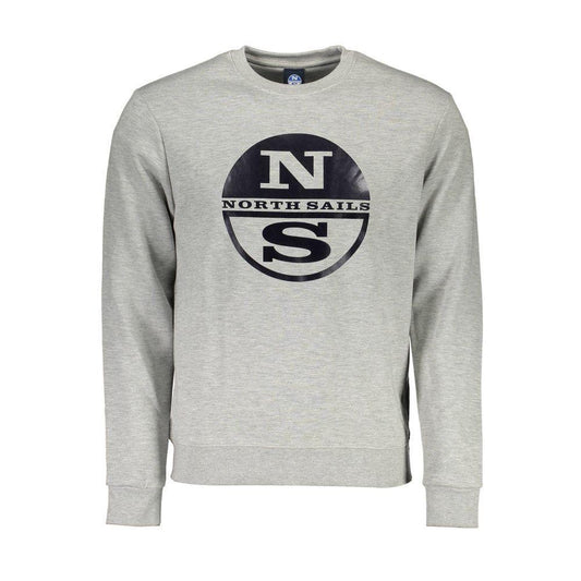 North Sails Gray Cotton Sweater NO-16068-M