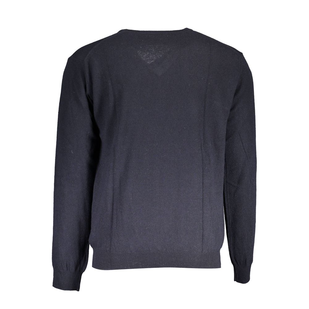 La Martina Blu Wool Men Sweater