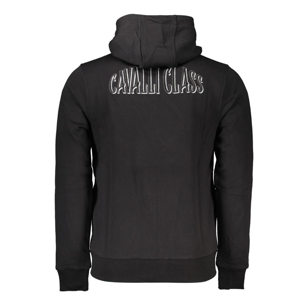 Cavalli Class Black Cotton Sweatshirt