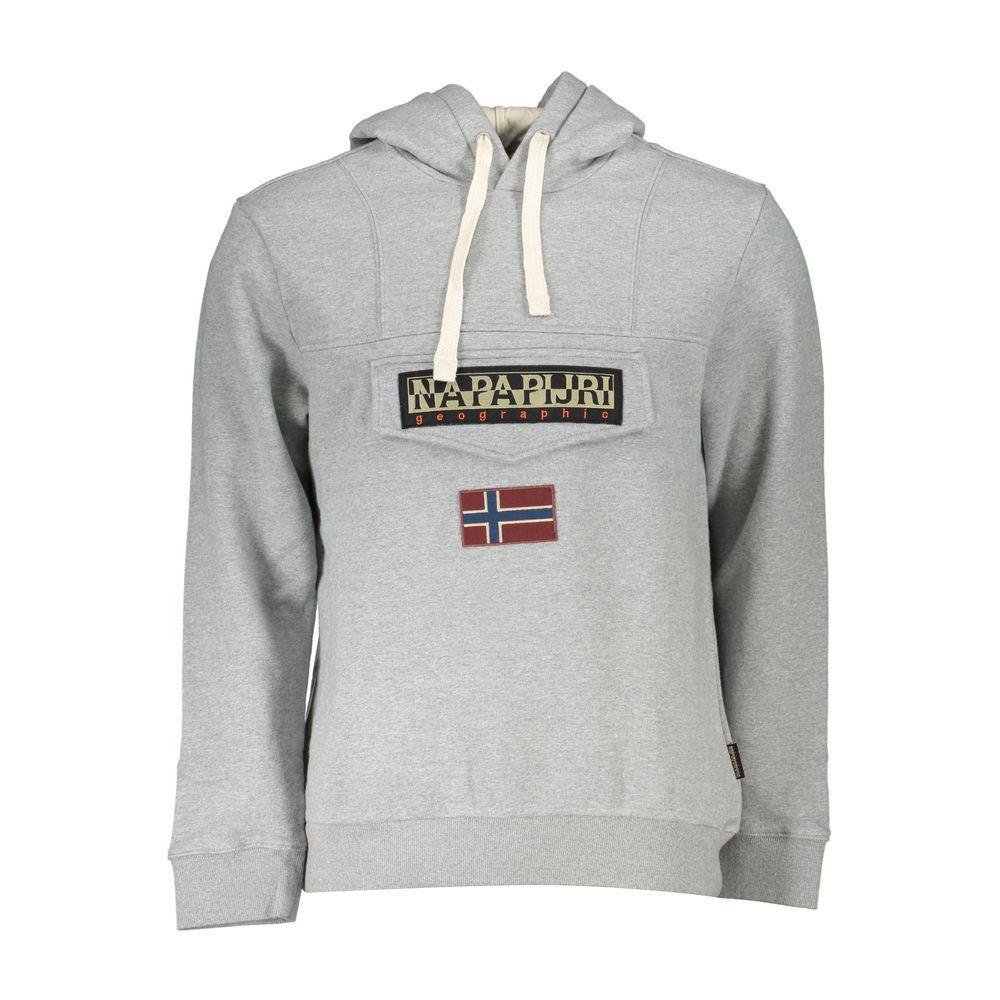 Napapijri Gray Cotton Sweater NA-21711-XL