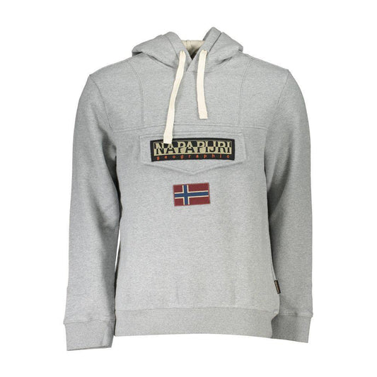 Napapijri Gray Cotton Sweater NA-21711-XL