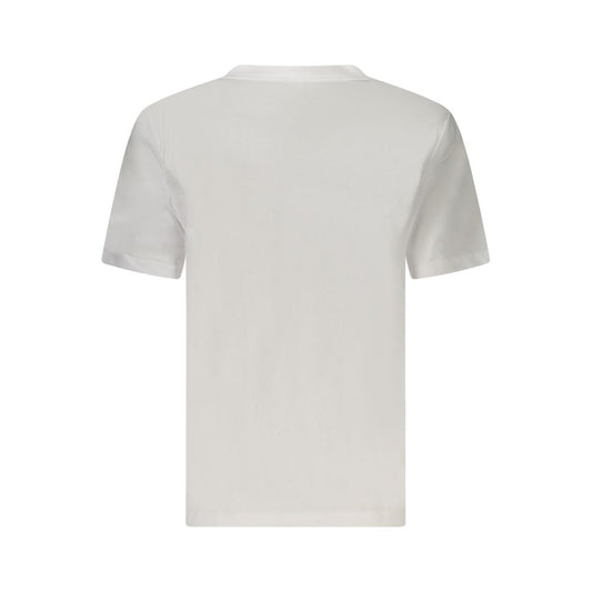Calvin Klein White Cotton Tops & T-Shirt CA-39010-S