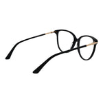 Guess Black Women Glasses Frame in acetate, full-rim round style with spring hinge, includes branded case.