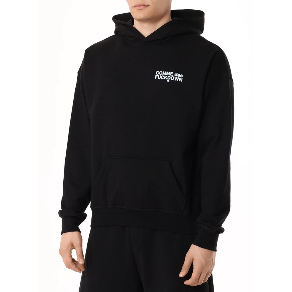 Comme Des Fuckdown Black Cotton Sweatshirt