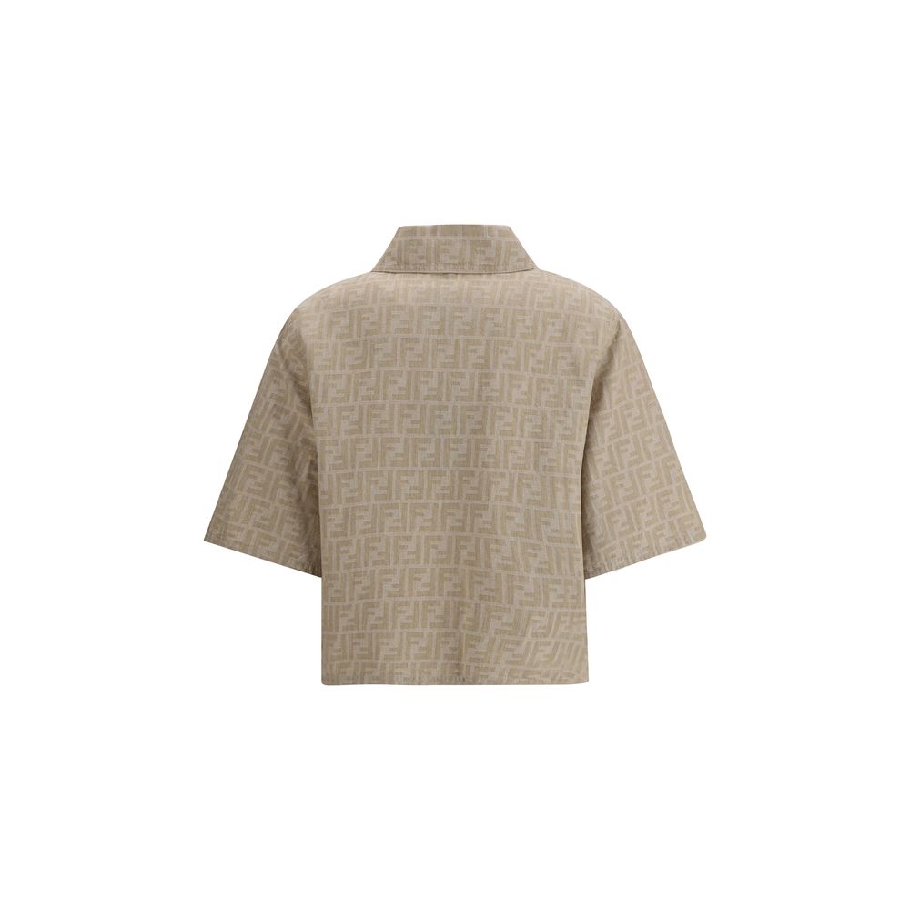 Fendi Beige Cotton Denim Jacket
