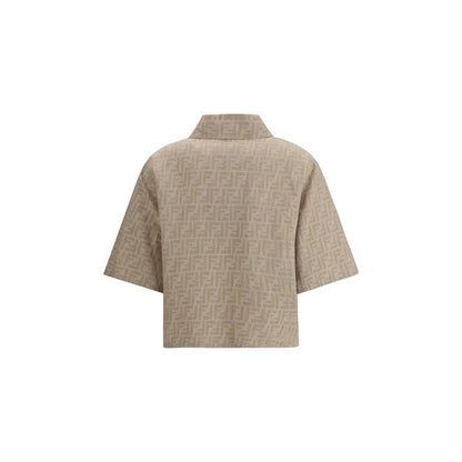 Fendi Beige Cotton Denim Jacket