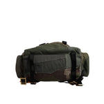 Dolce & Gabbana Military Green Patchwork Rucksack Backpack Bag