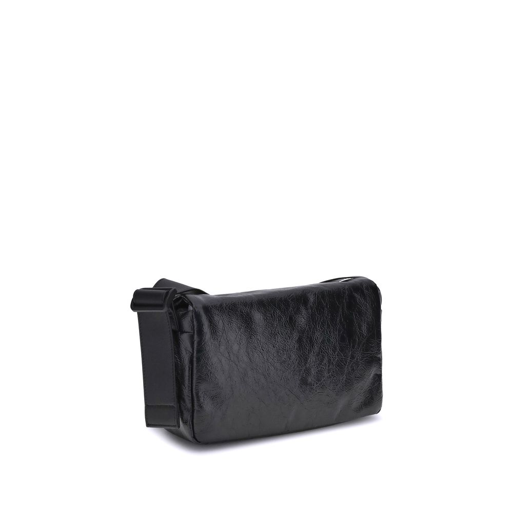 Balenciaga Black Calf Leather Bos Taurus Shoulder Bag