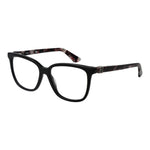Guess Black Women Glasses Frame, full-rim rectangle style with plastic material and spring hinge, 52-15-140 size, main color black.