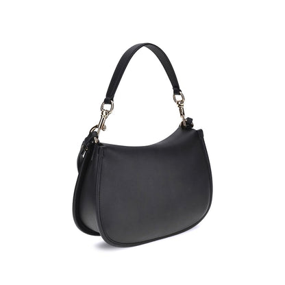 Etro Black Calf Leather Bos Taurus Shoulder Bag