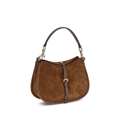 Etro Brown Calf Leather Bos Taurus Shoulder Bag