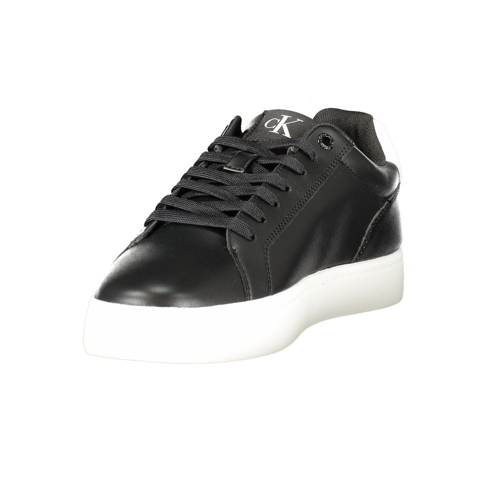 Calvin Klein Black Polyurethane Men Sneaker