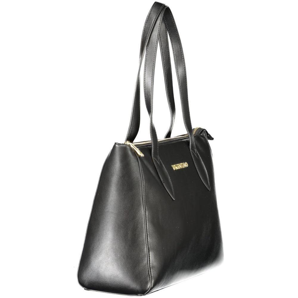 Front view with bag zipped and handles upright.