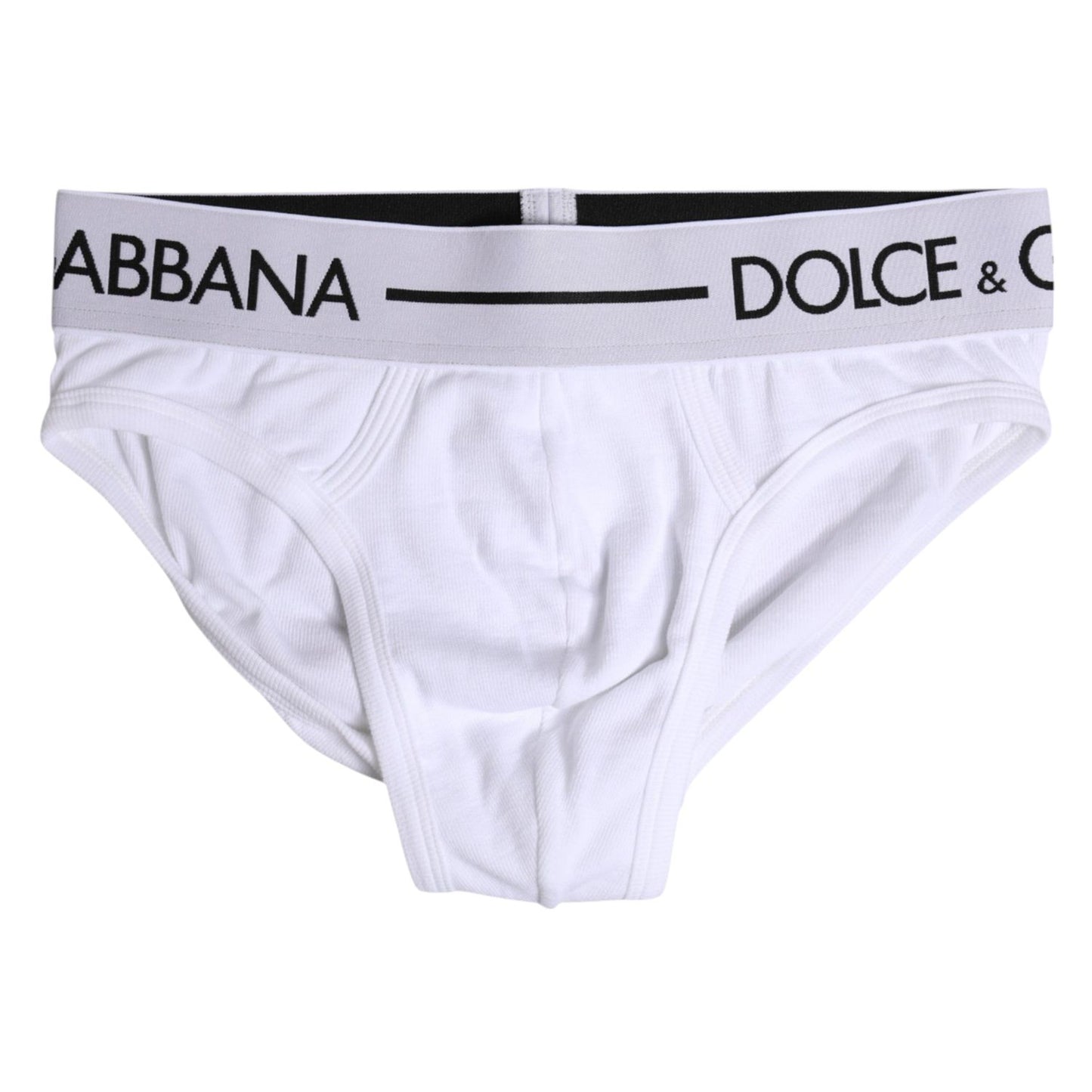 Dolce & Gabbana White Cotton Stretch Regular Brief Underwear