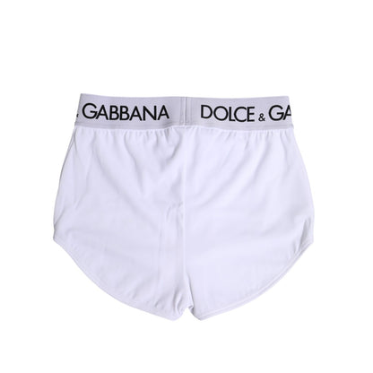 Dolce & Gabbana White Nylon Logo Waistband Boxer Brief Underwear