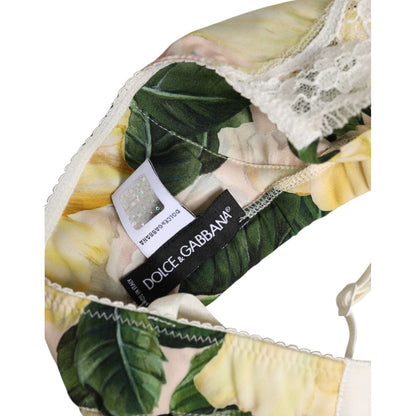 Dolce & Gabbana Multicolor Floral Print Non Wire Bra Underwear