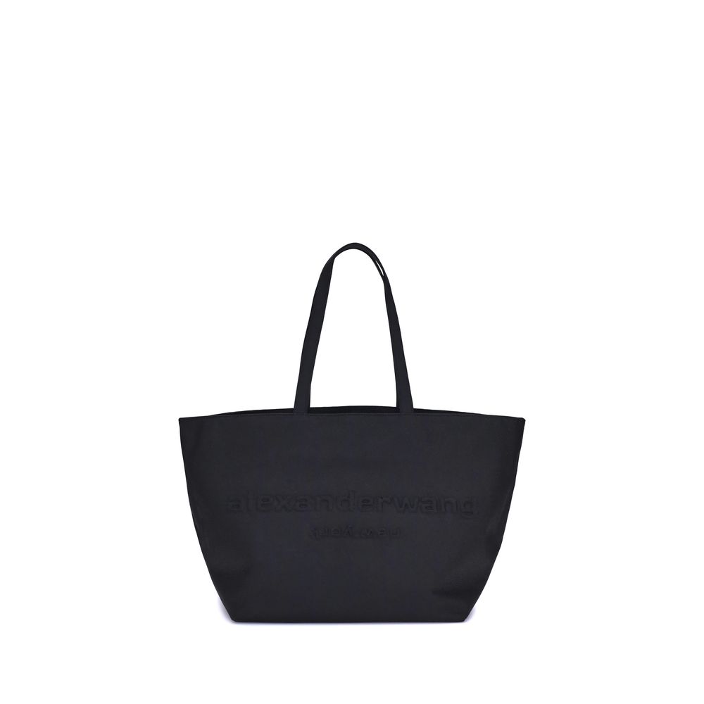 Front view with bag zipped and handles upright.