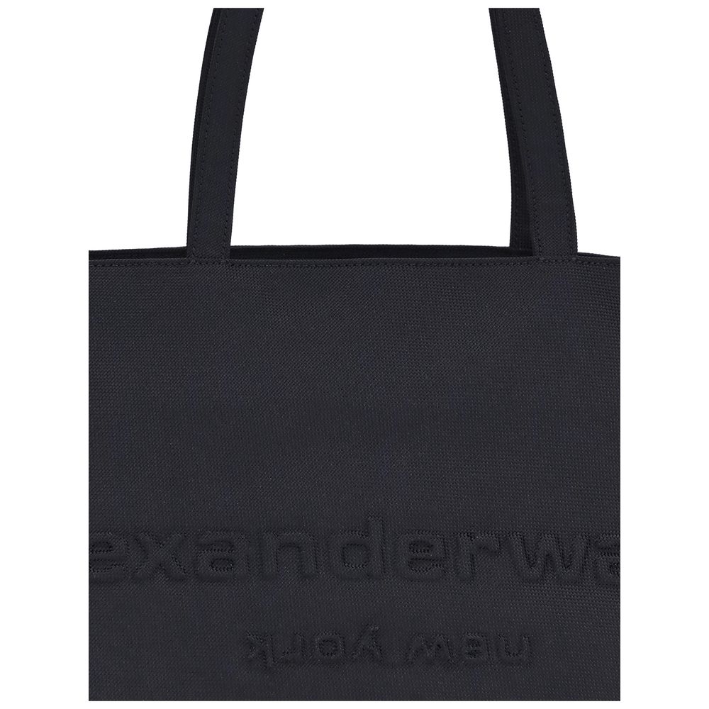 Front view with bag zipped and handles upright.