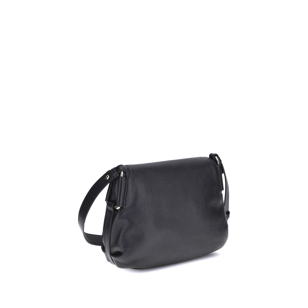 Coccinelle Black Calf Leather Bos Taurus Shoulder Bag
