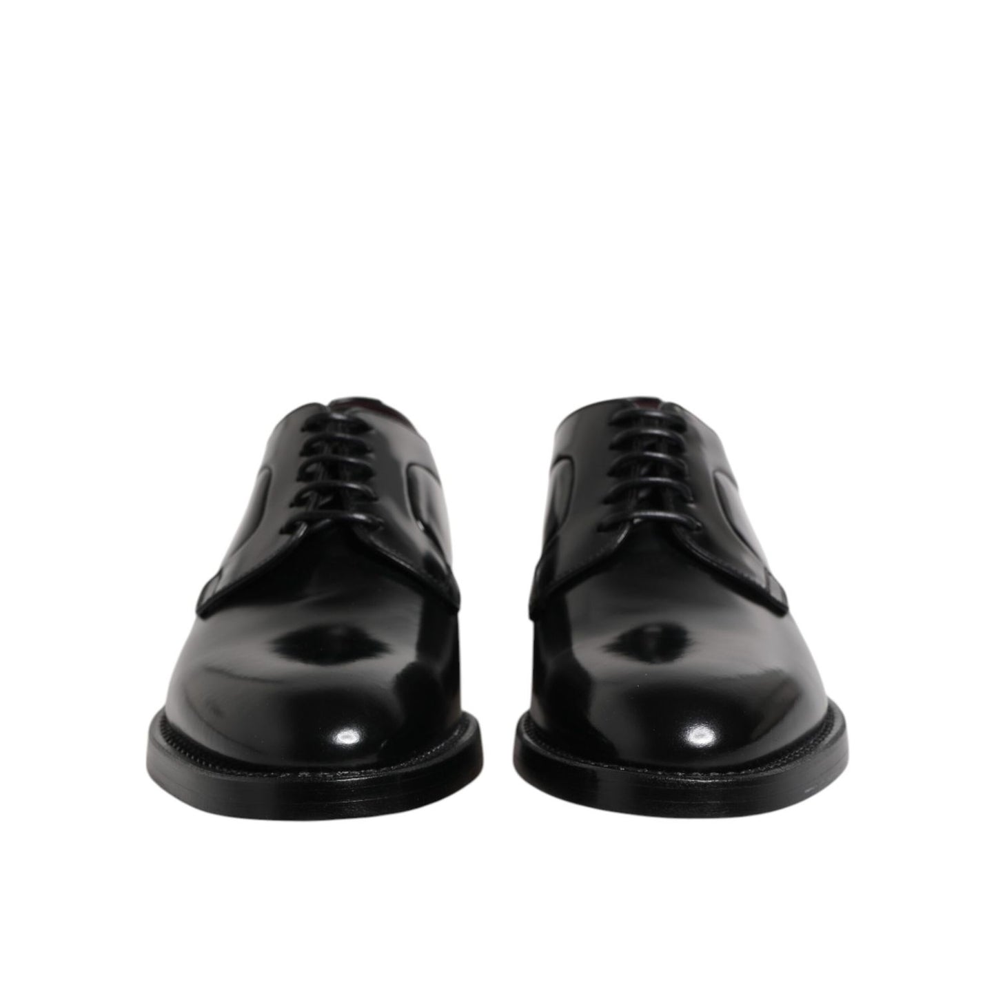 Dolce & Gabbana Black Calf Leather Lace Up Dress Derby Shoes