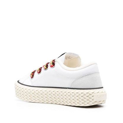 Lanvin White Cotton Low Top Sneakers