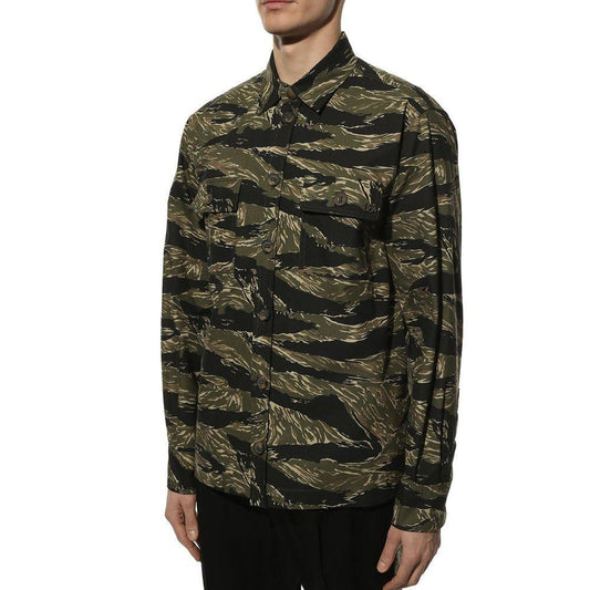 Dolce & Gabbana Camouflage Shirt DO-8735403311316-48 | M
