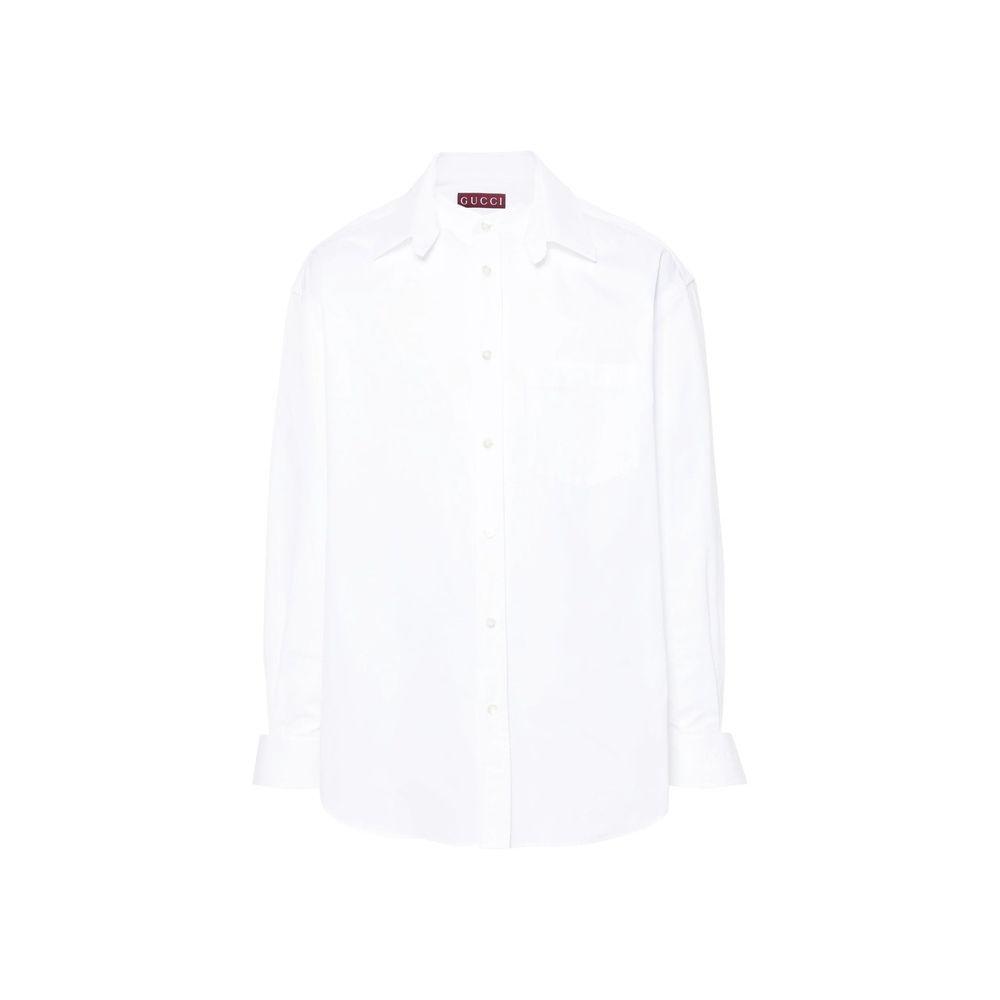 Gucci Cotton Logo Shirt GU-8775472382164-48 | M