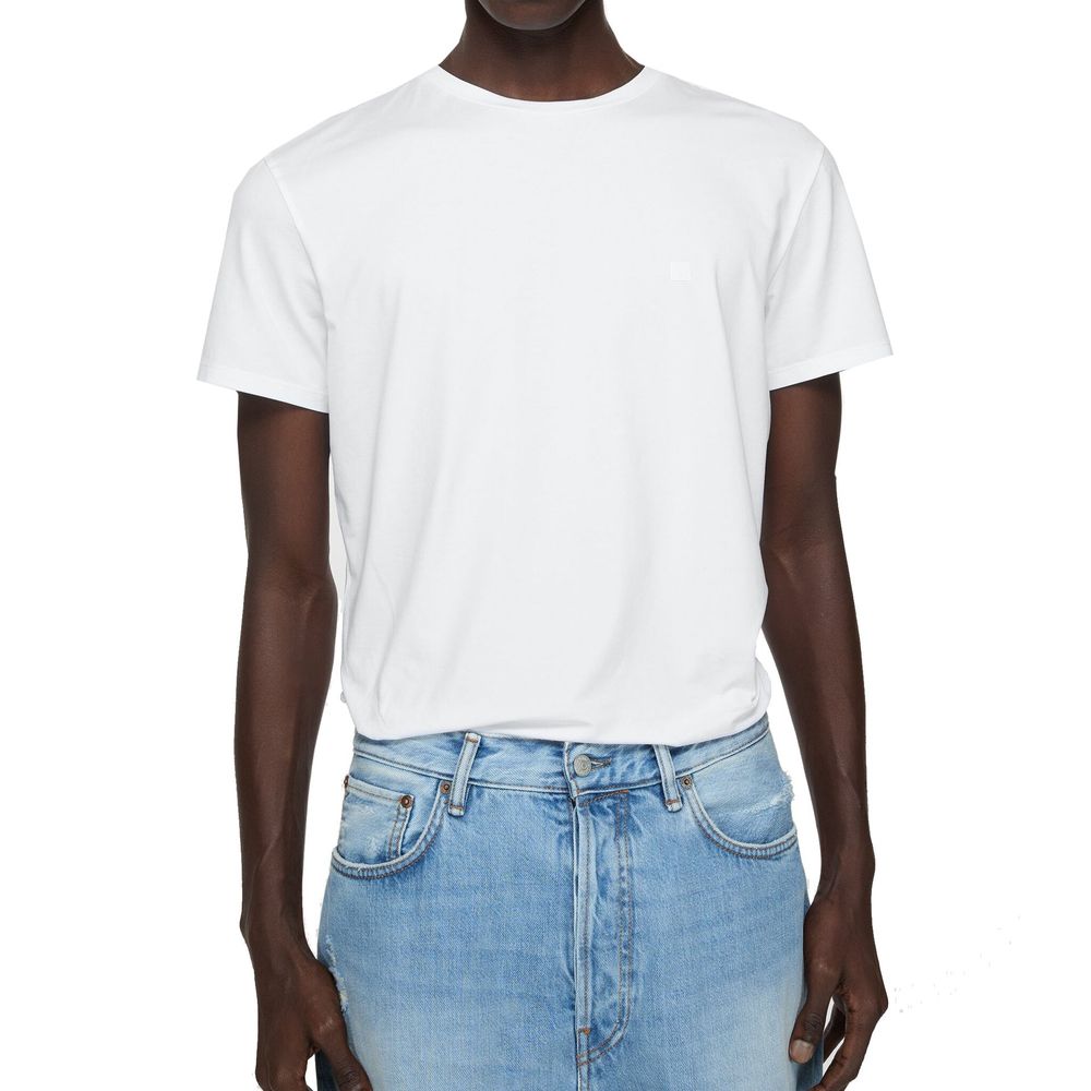Acne Studios White Cotton T-Shirt