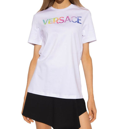 Versace White Cotton T-Shirt