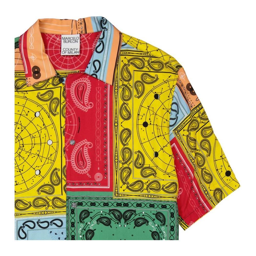 Marcelo Burlon Colour-Block Shirt MA-8735517311188-S