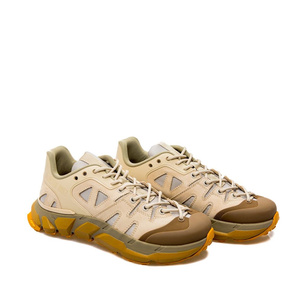 MONCLER GENIUS Beige Polyamide Athletic Sneakers