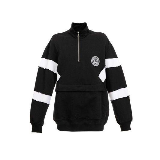 Balmain Circle Logo Cotton Sweatshirt BA-8736266485972-L