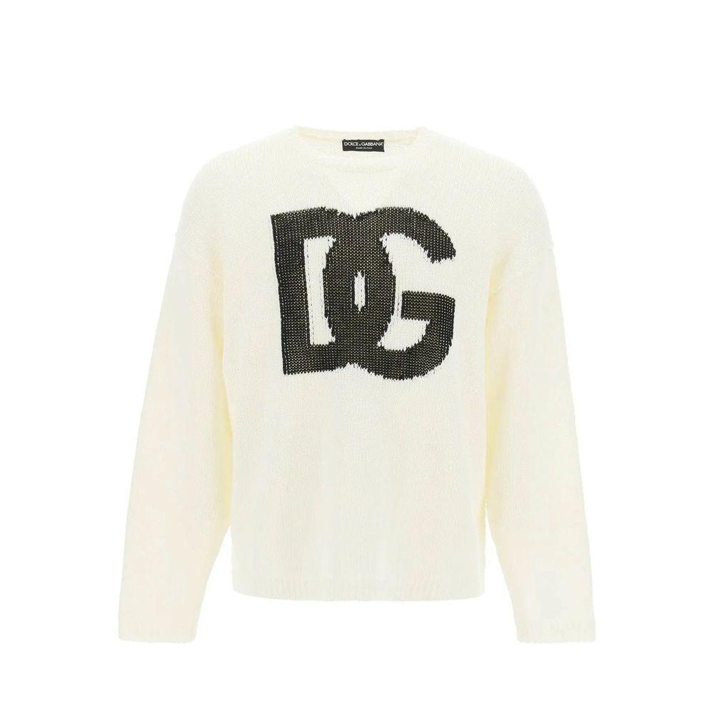 Dolce & Gabbana Linen Logo Sweater DO-8736353943764-M