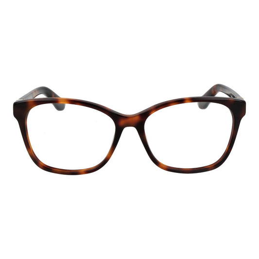 Guess Brown Women Glasses Frame, rectangular full-rim acetate, women's eyeglasses.