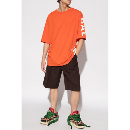 Balmain Orange Cotton Men's T-Shirt